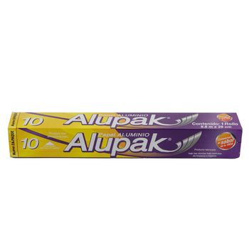 Papel Aluminio de Cocina Multiusos Alupak de 9.8 metros